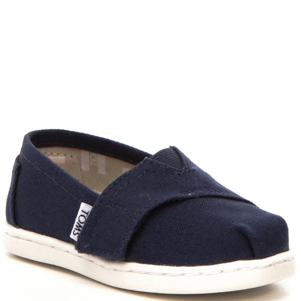 NEW TOMS Kids' Classic Tiny Alpargata Slip-Ons - size 9